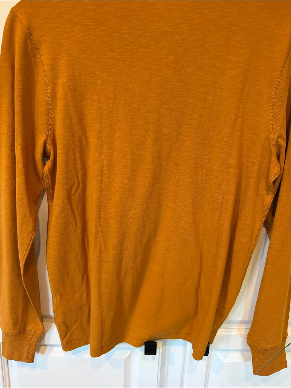 J. Crew Long-Sleeve Henley in Mustard Gold